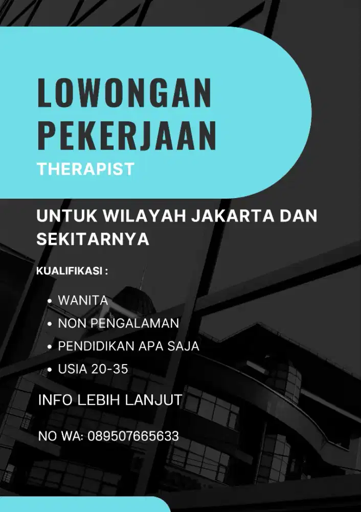 Lowongan kerja therapist