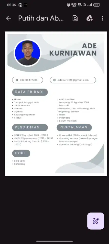 MENCARI LOWONGAN KERJA