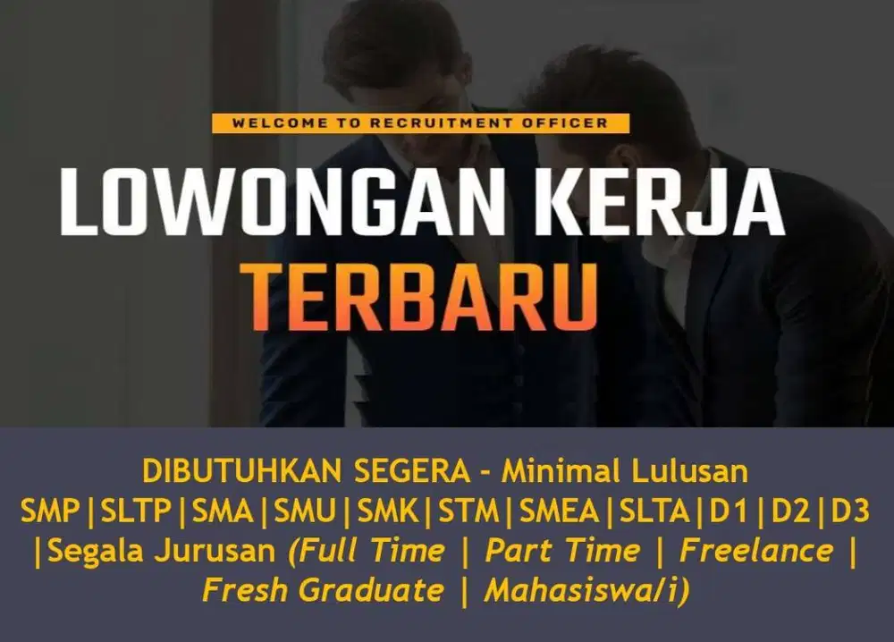 Operator Warehouse Gudang Checker (Disediakan Mess)