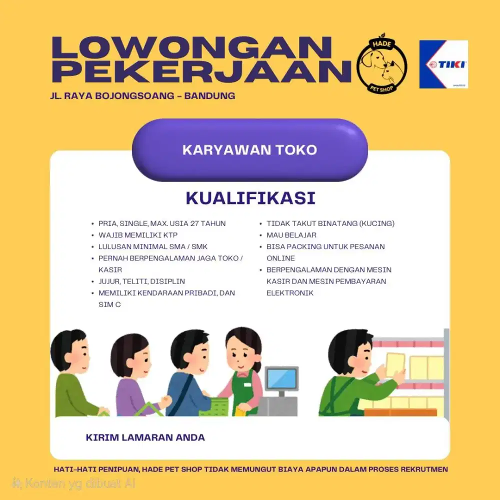 LOWONGAN KARYAWAN TOKO