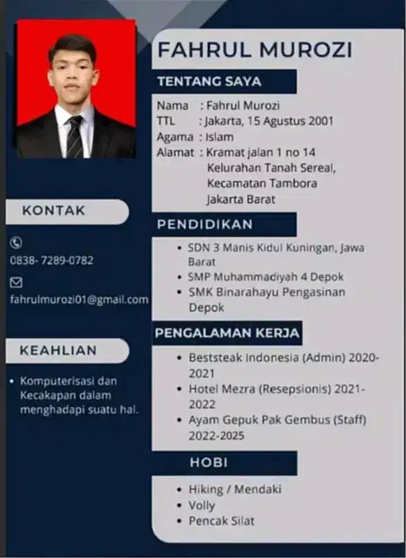mencari pekerjaan