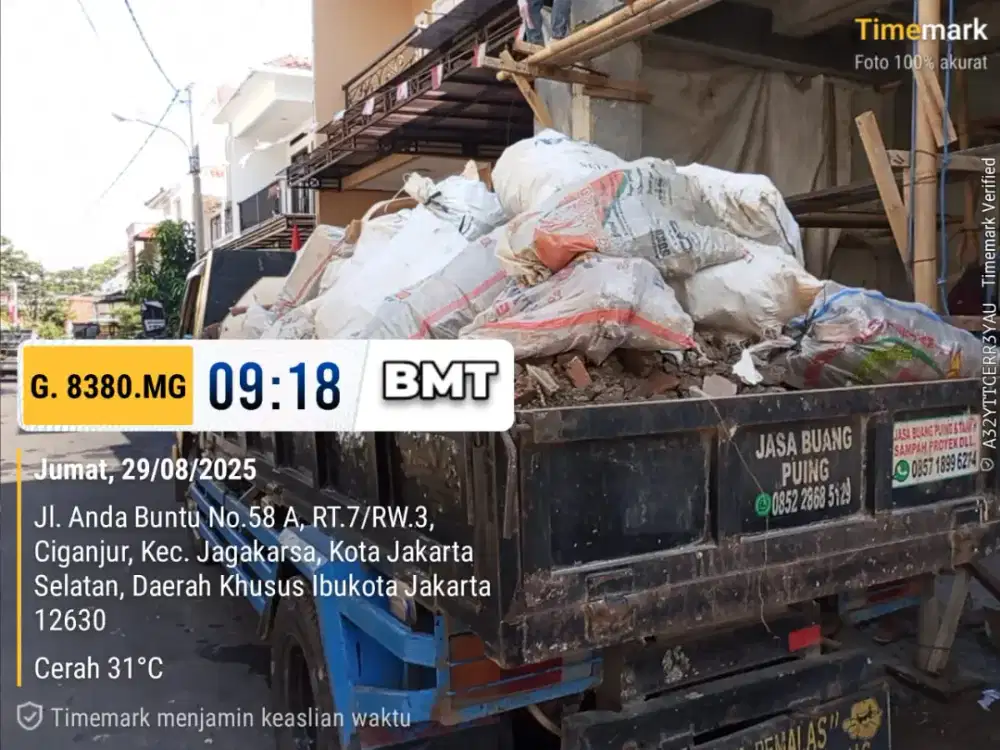 Jasa angkut puing dan buang sampah