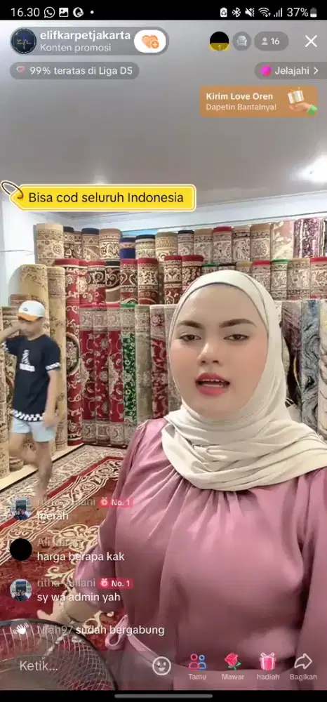 DI CARI HOST LIVE PEREMPUAN UMUR 18-25