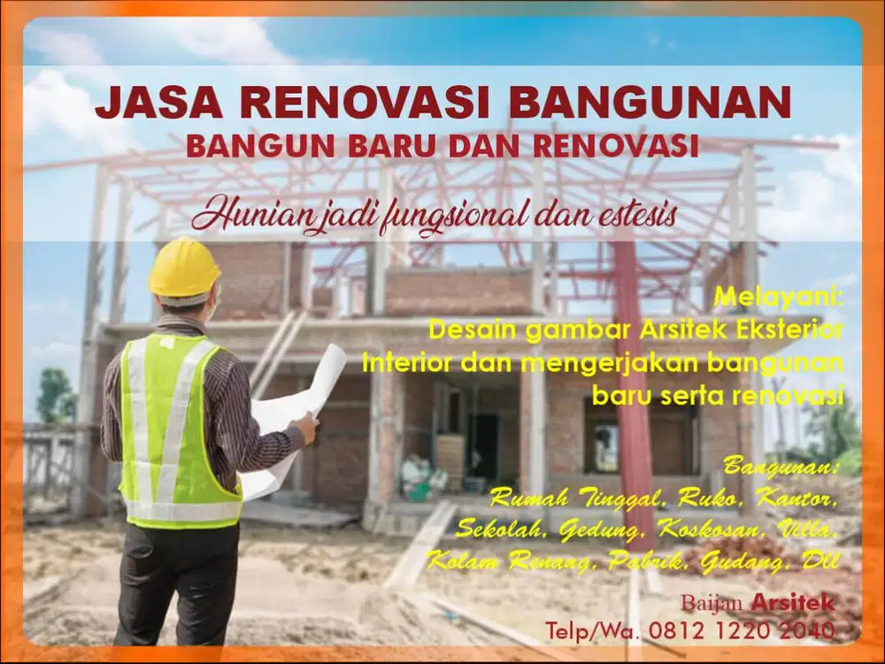RENOVASI KONTRAKTOR BANGUNAN RUMAH Dan Desain Gambar Arsitek