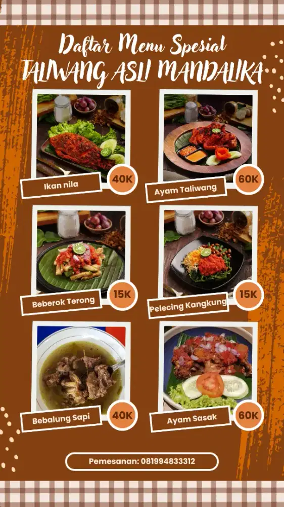 Masakan khas Lombok NTB