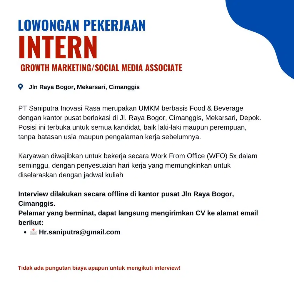 INTERN - GROWTH MARKETING/MARKETING SOCIAL ASSOCIATE