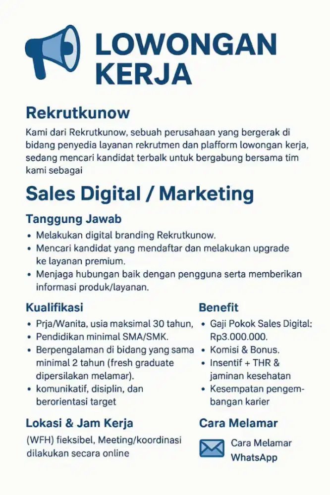 Sales Digital Marketing