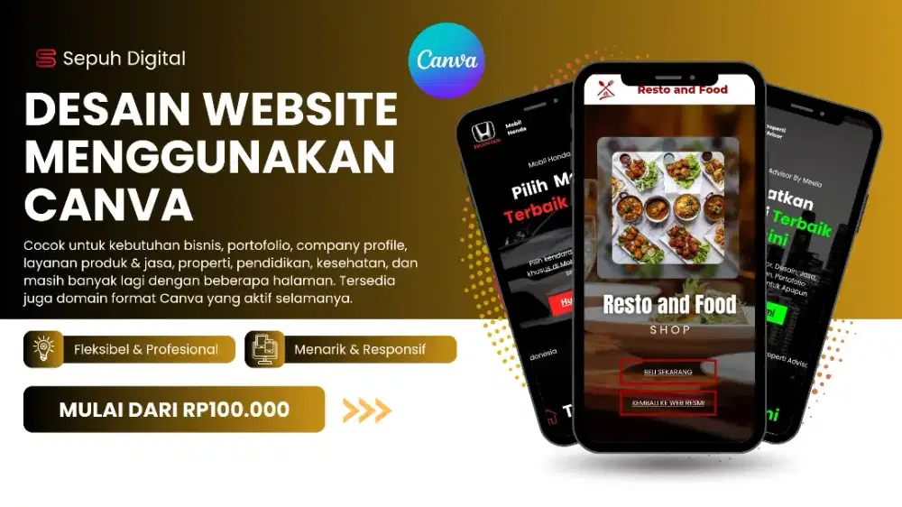 Jasa Pembuatan Website Format Canva