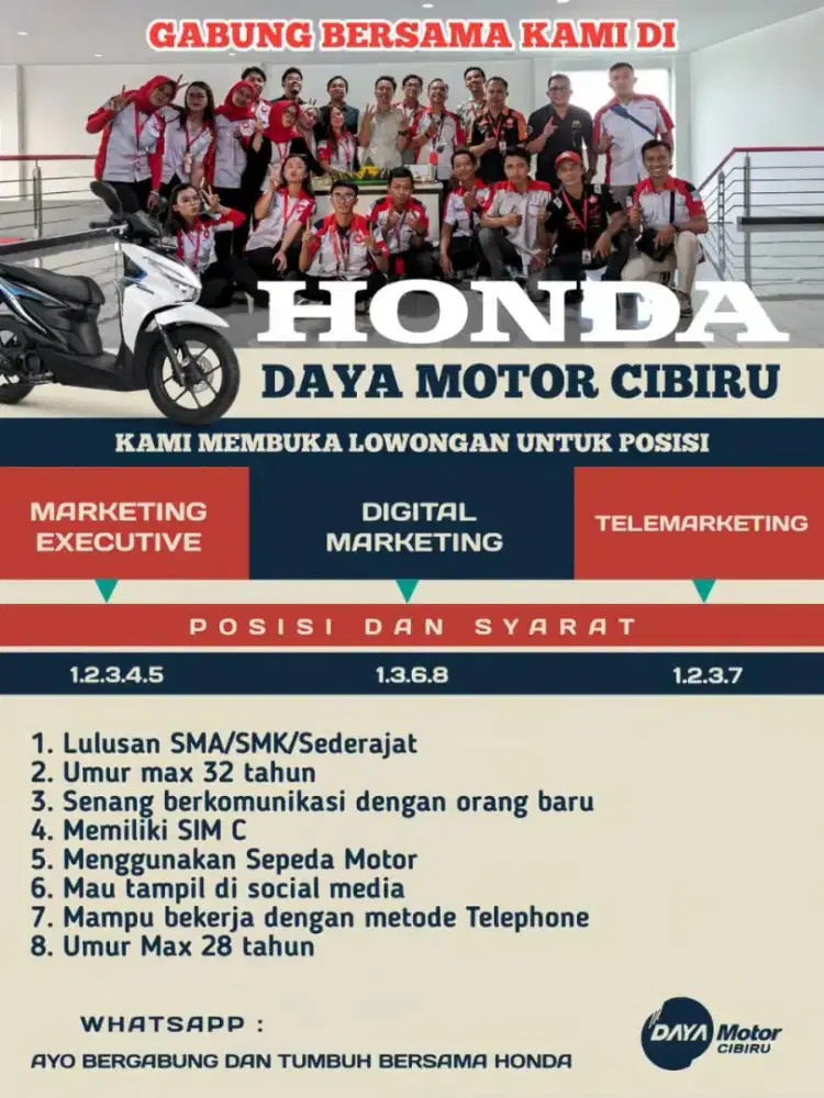 Marketing motor Honda