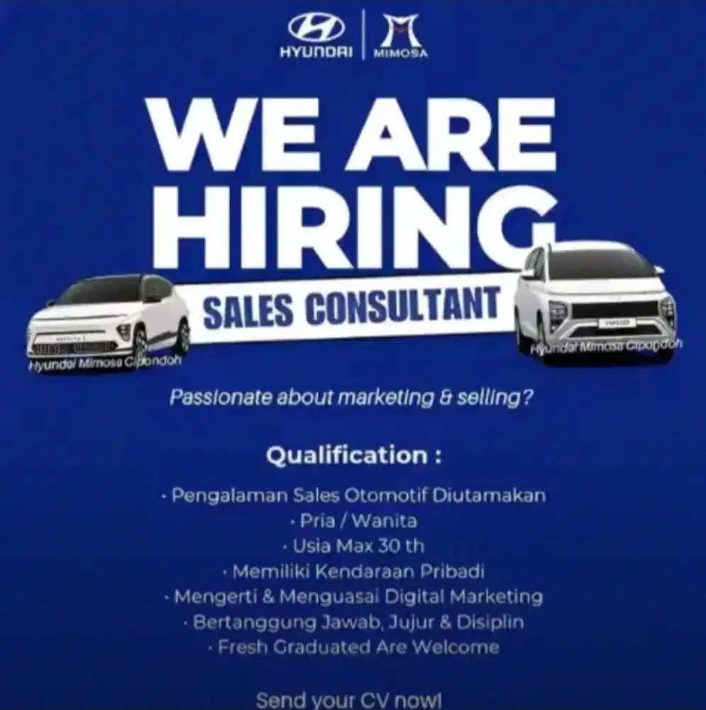 Lowongan pekerjaan marketing otomotif berpengalaman