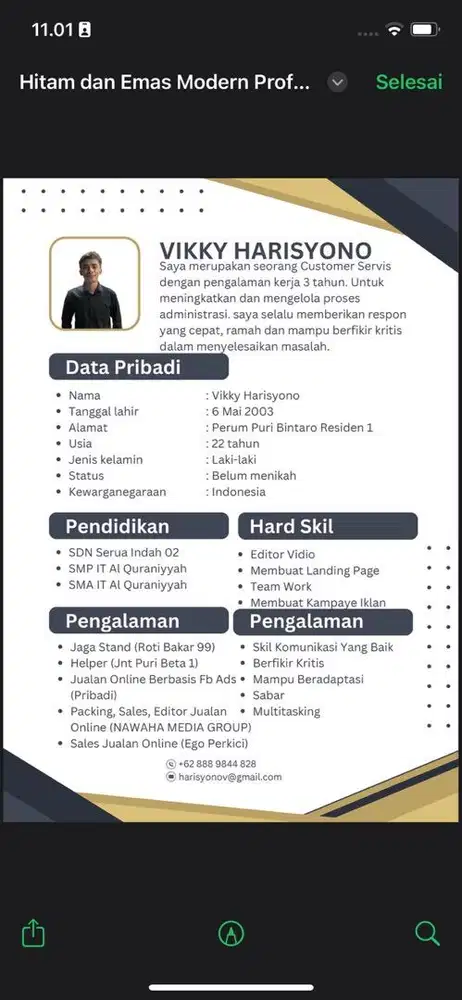 Cari lowongan kerja customer servis