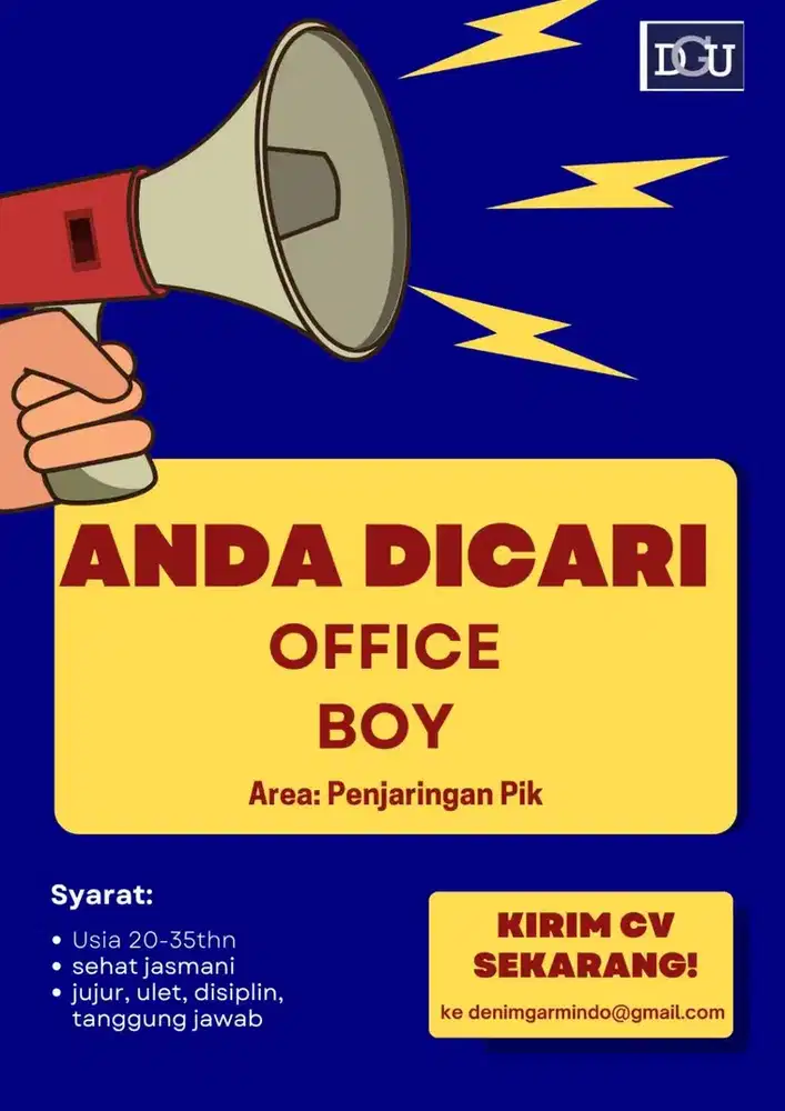 Lowongan Kerja Office Boy