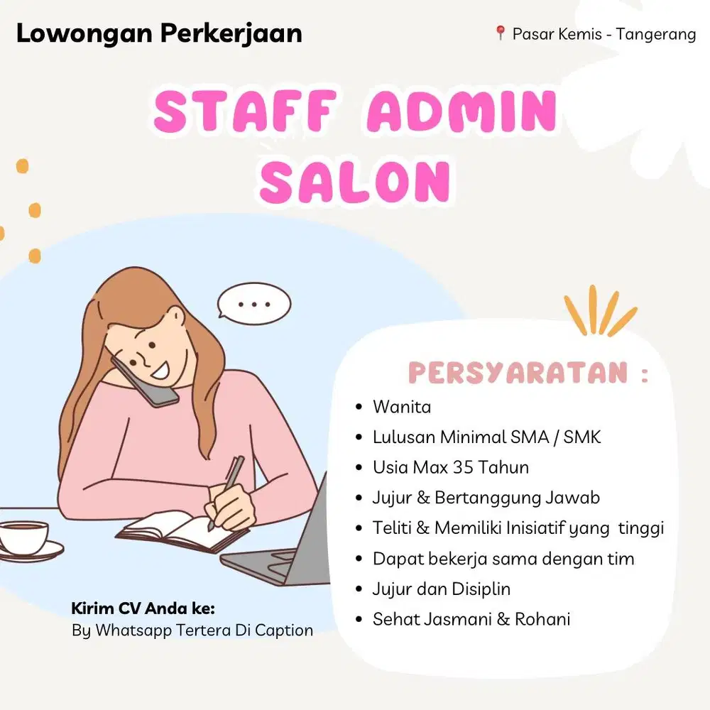 LOWONGAN KERJA ADMIN SALON
