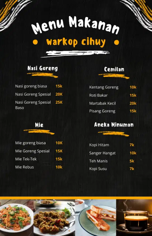 desain poster menu makanan
