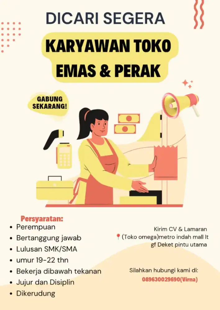Di butuhkan segera