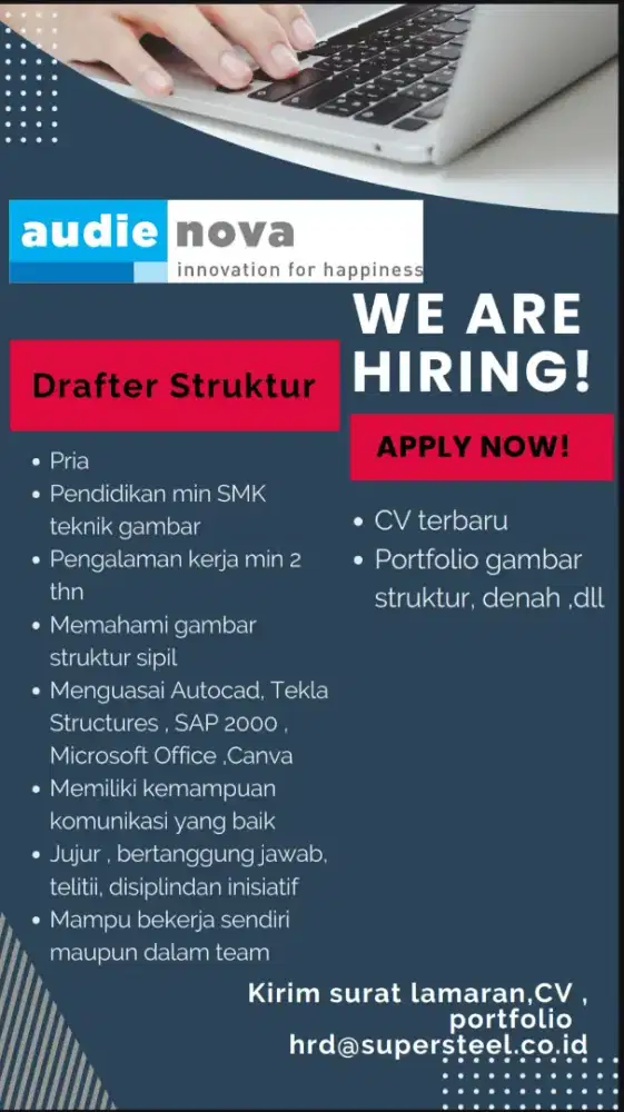 Lowongan Kerja Drafter Struktur – Segera Dibutuhkan!