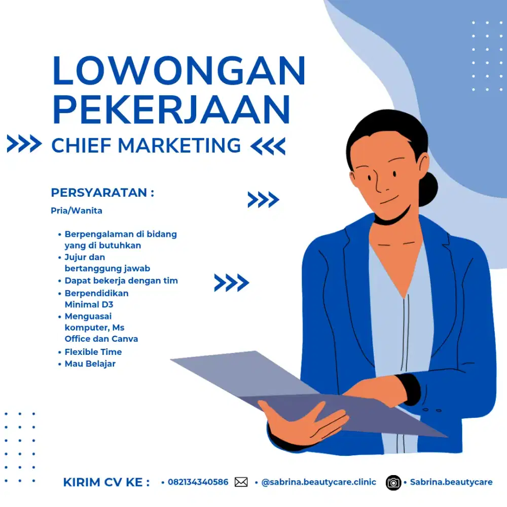 Dibutuhkan Marketing & Supervisor