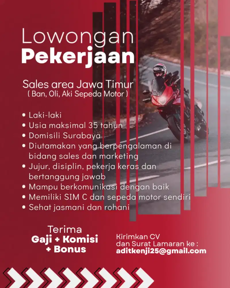 Lowongan Kerja Sales, Domisili Surabaya