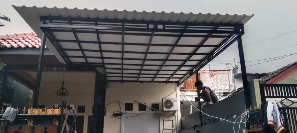 Tukang las kanopi,mezanin las wf h bim