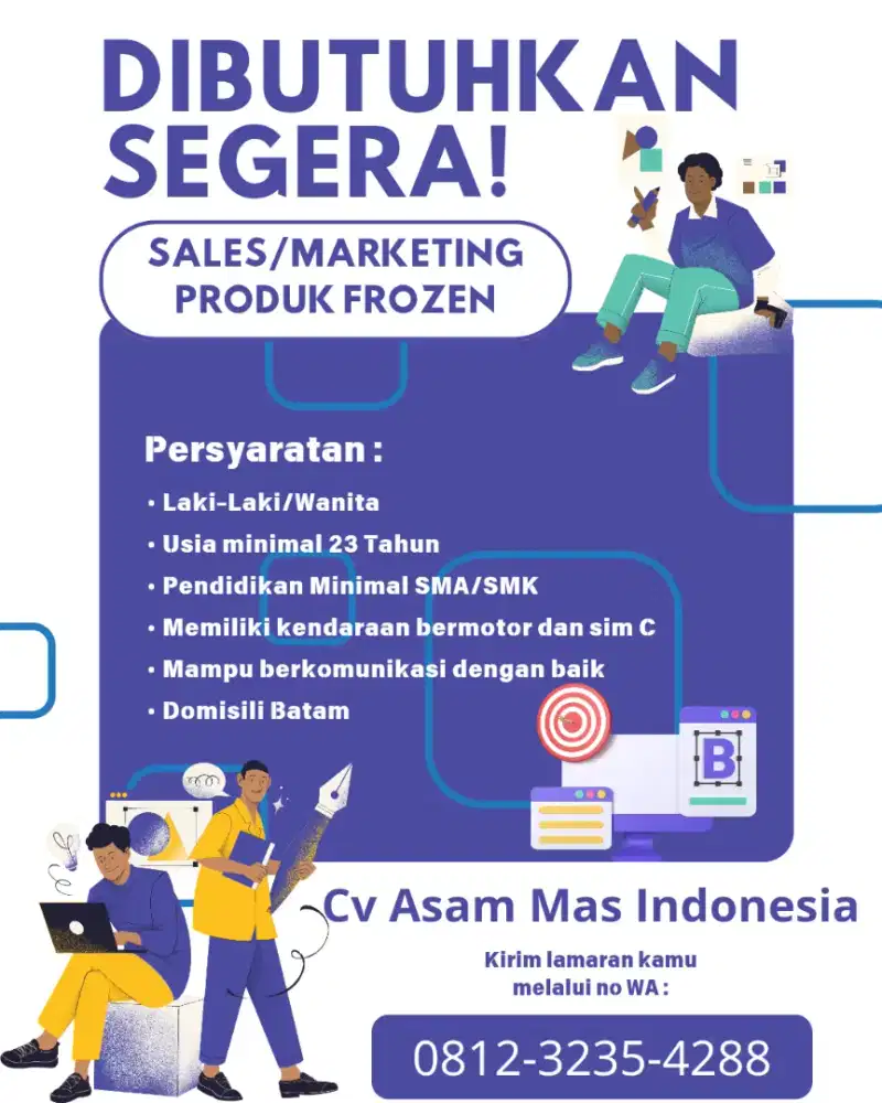 Dibutuh sales marketing