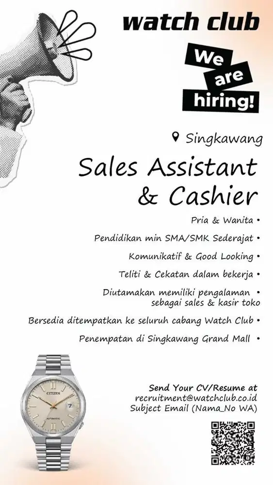 Marketing Sales & Kasir