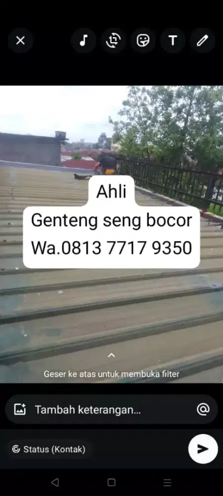 Genteng Bocor Seng talang Lantai merembes dinding tukang pipa seng