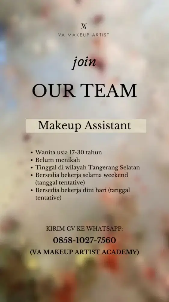 Asisten MUA - VA MAKEUP ARTIST