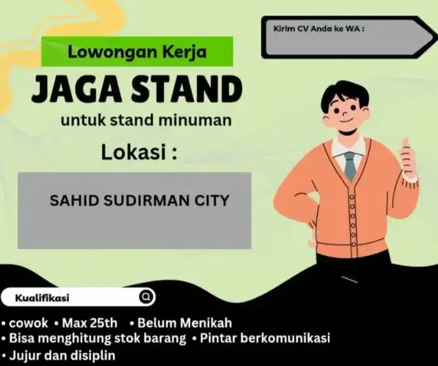 Jaga stand minuman