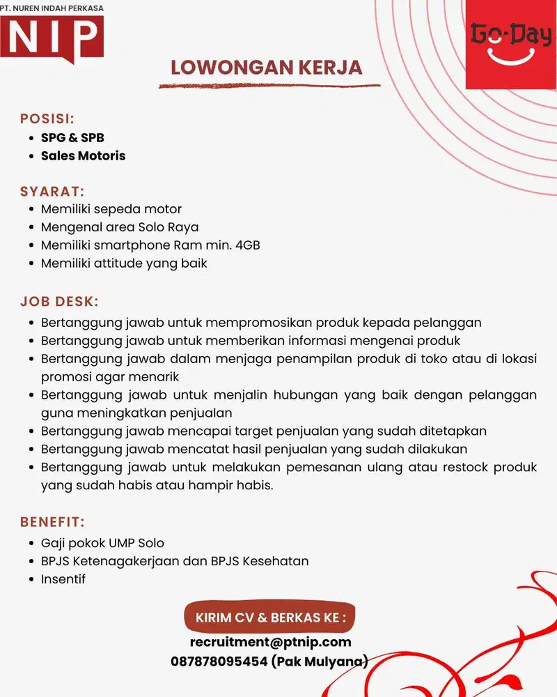 Loker Area Solo Raya