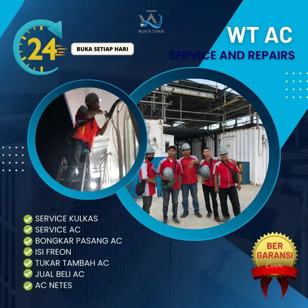SERVICE AC, PERBAIKAN AC NETES TDK DINGIN,ISI FREON BONGKAR PASANG