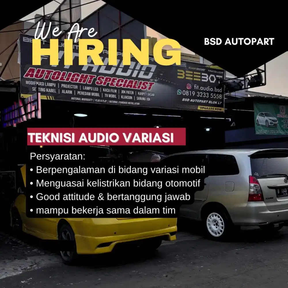 TEKNISI VARIASI AUDIO MOBIL