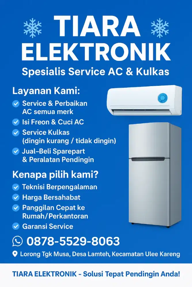 Jasa service panggilan di rumah
