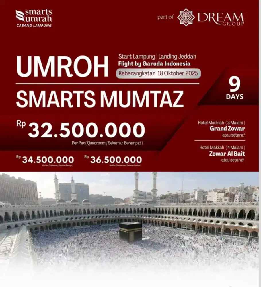 Umroh Dp 5Jt (Bonus Uang Saku)