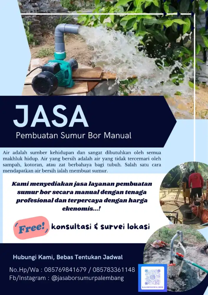 Jasa Bor Sumur Manual Palembang