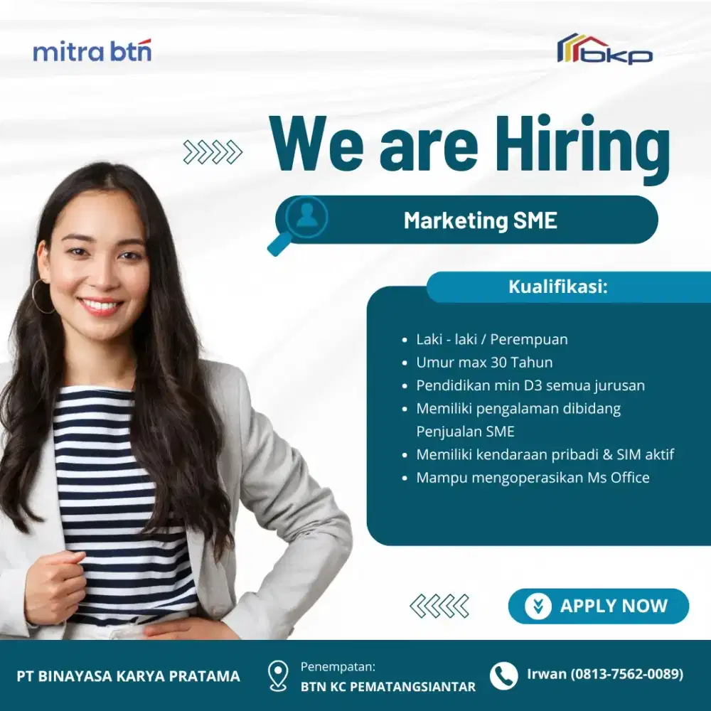 Lowongan Kerja Bank BTN