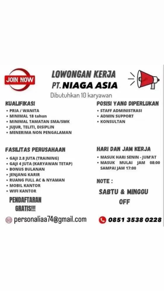 Lowongan kerja pekanbaru