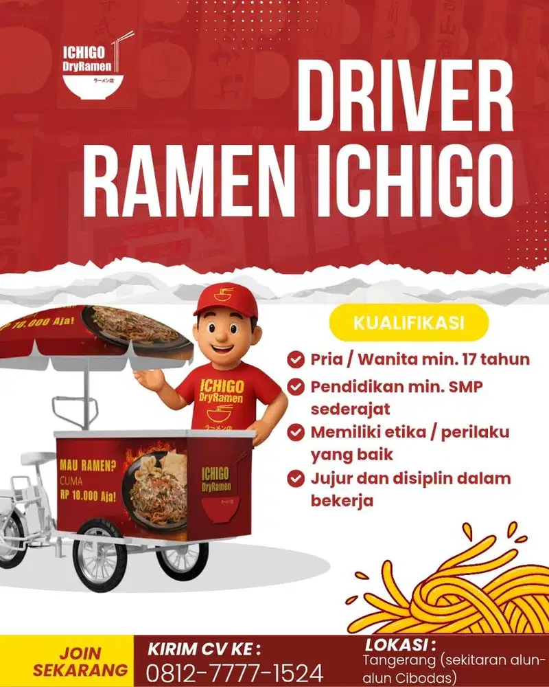 Lowongan Rider Ramen Keliling