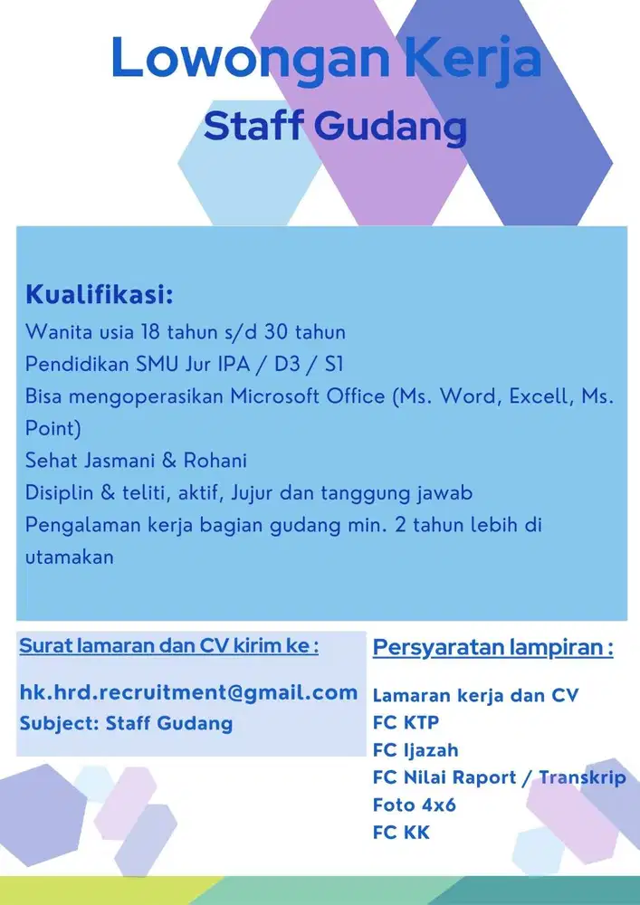Lowongan Kerja Usaha Onlineshop