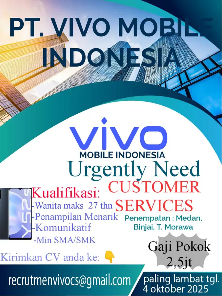 Customer Service PT. Vivo Mobile Indonesi Medan