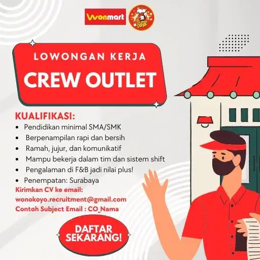 Lowongan Kerja - Crew Outlet