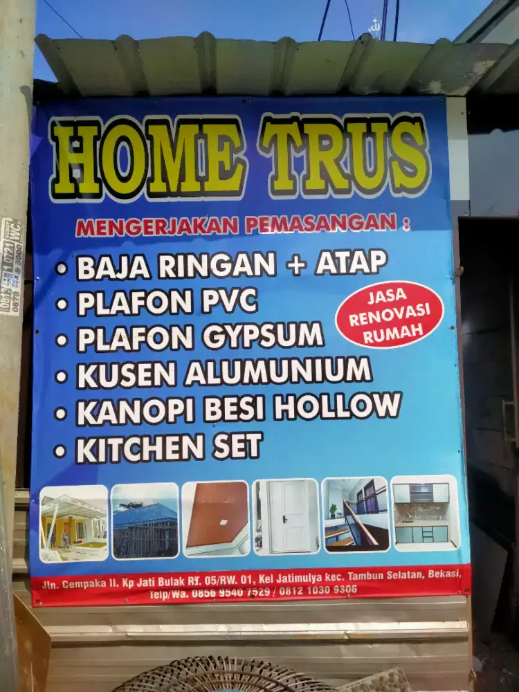 Pemasanagan kerangka atap baja ringan