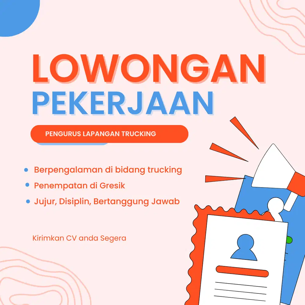 Lowongan Kerja Pengurus Lapangan Truk