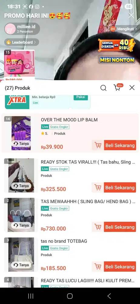 Admin Online shop jakarta barat
