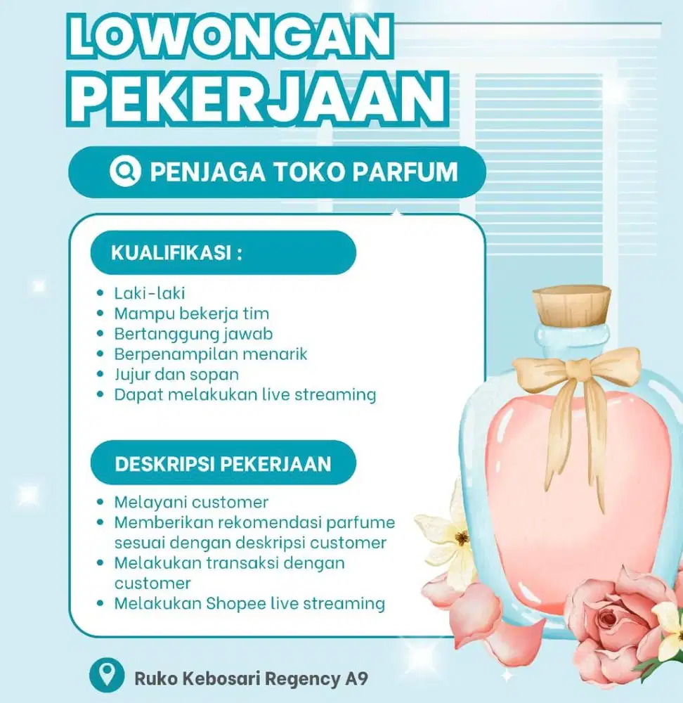 Penjaga toko parfum laki laki
