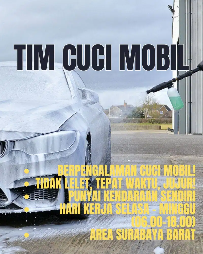 Lowongan Kerja Cuci Mobil Lengkap