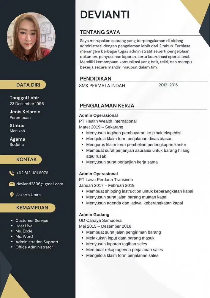Mencari pekerjaan sebagai admin