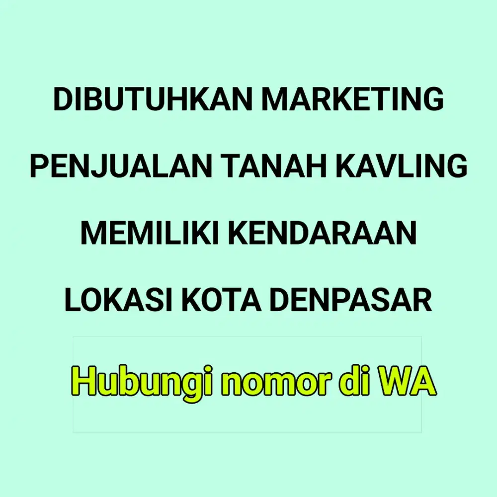 Marketing & sales property