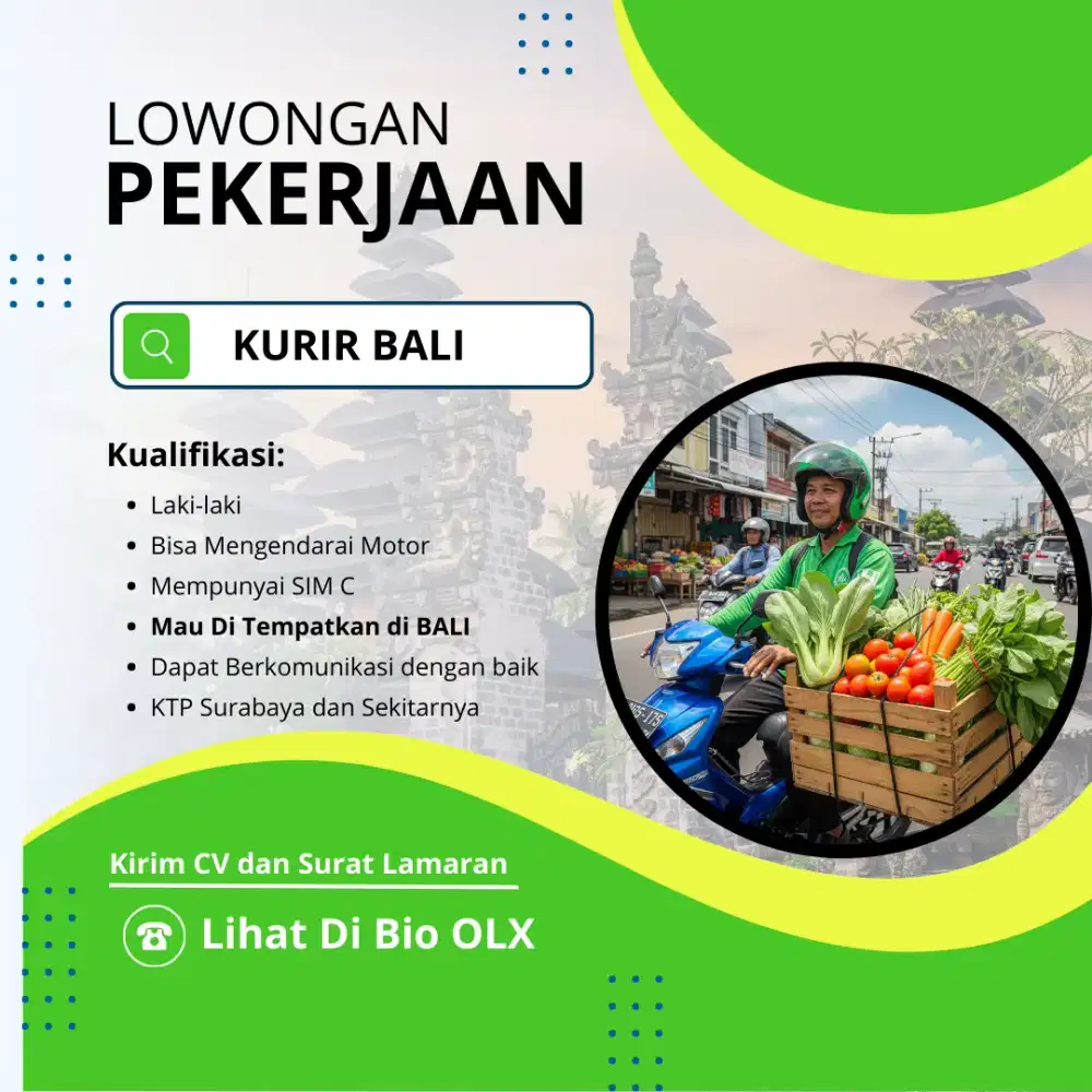 Lowongan Kerja Kurir Penempatan BALI
