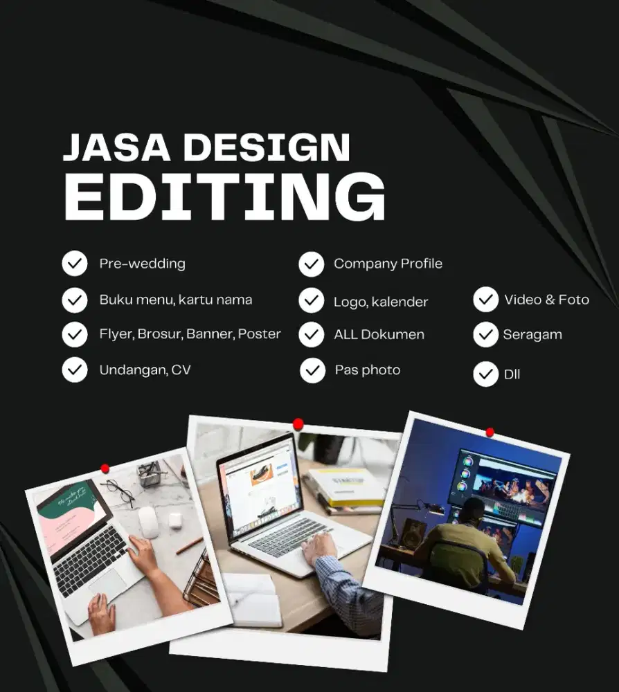 Jasa Design Editing Apa Saja Video Foto Desain