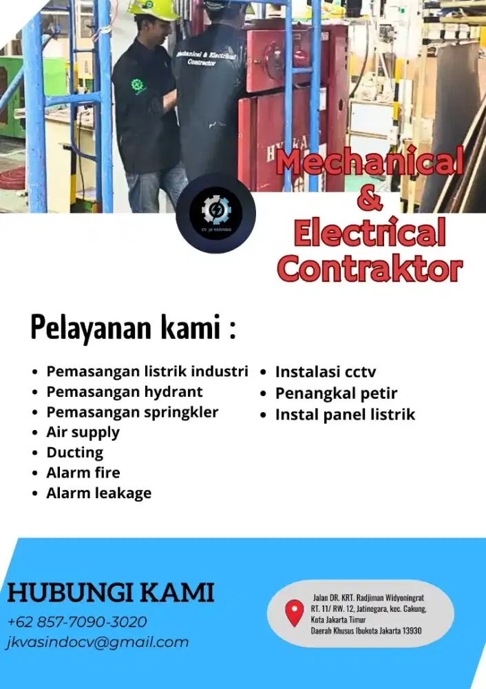 Mengerjakan pekerjaan mechanical & electrical